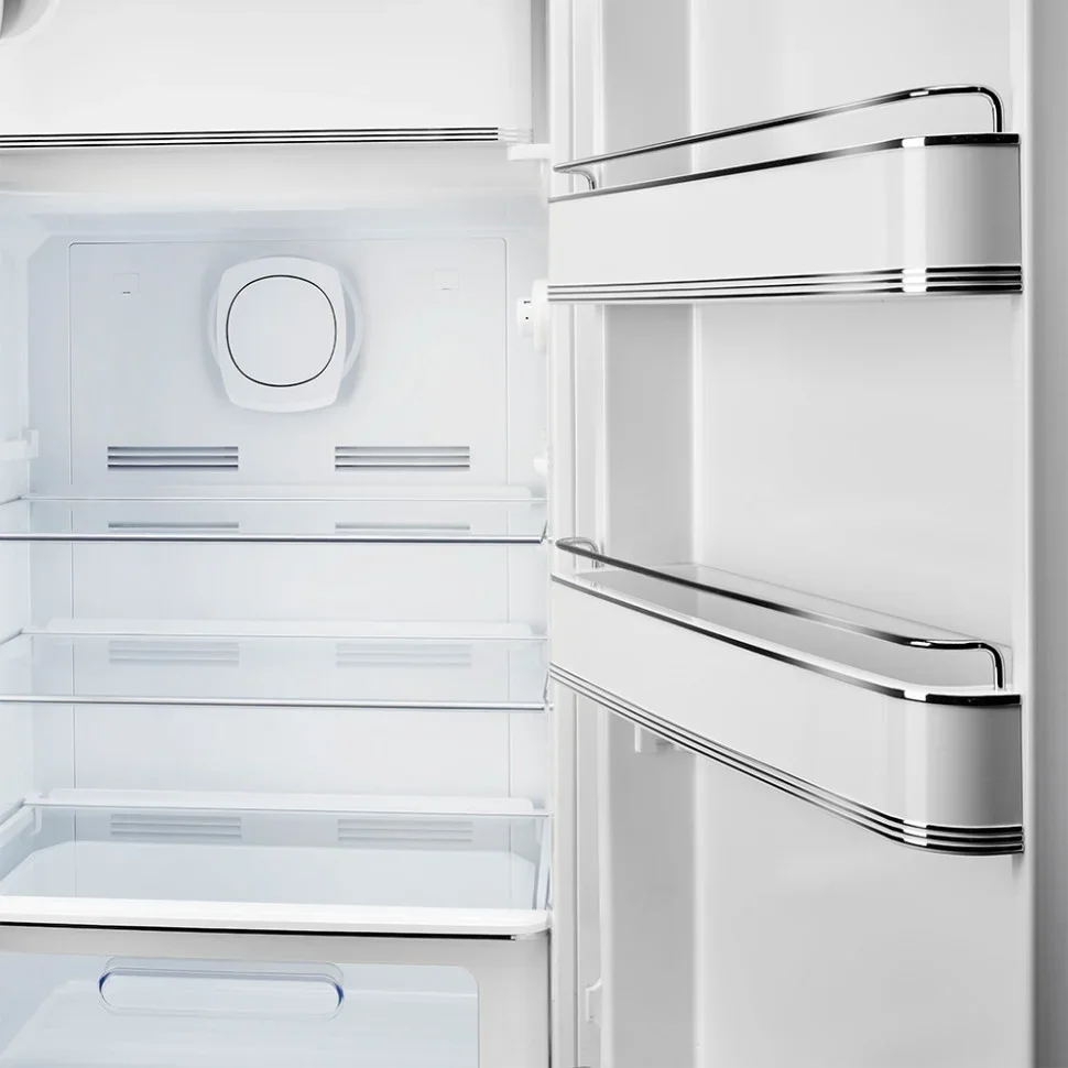 SMEG FAB28RLI6 Отдельностоящий однодверный холодильник, стиль 50-х годов, 60 см, цвет лайма, петли с